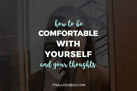 What does it mean to be comfortable with yourself?