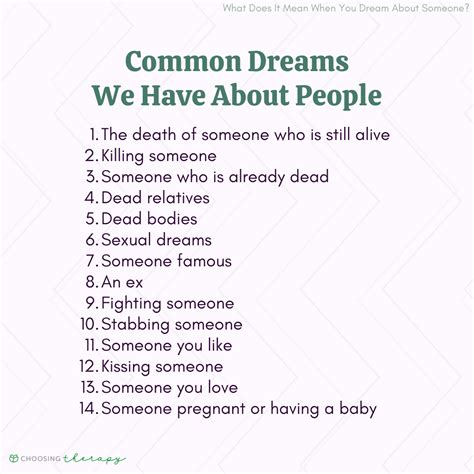 What does it mean to dream about someone you don't talk to?