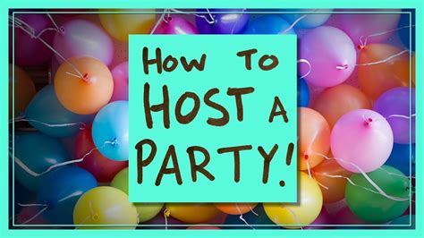 What does it mean to host a party?
