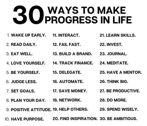 What does it mean to make progress in life?