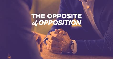What does it mean to oppose something?