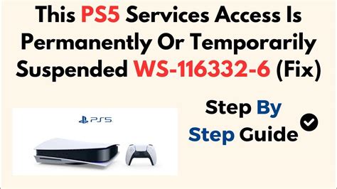 What does it mean when PS5 services access is permanently suspended?