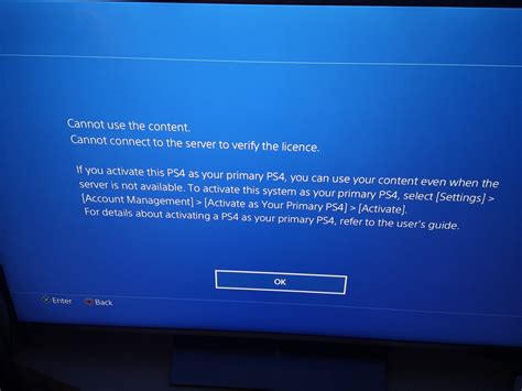 What does it mean when PlayStation says license Cannot be verified?