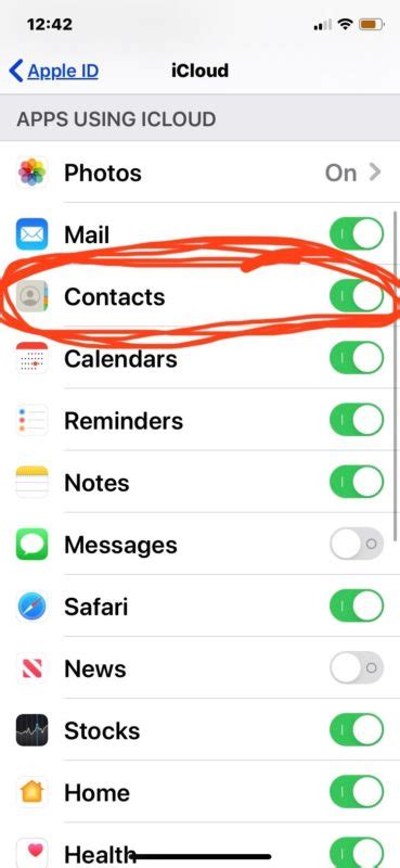 What does it mean when a contact turns red on iPhone?