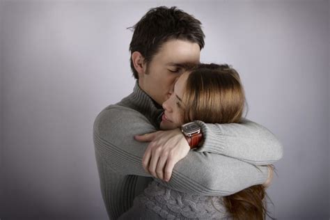 What does it mean when a guy hugs you around the neck?