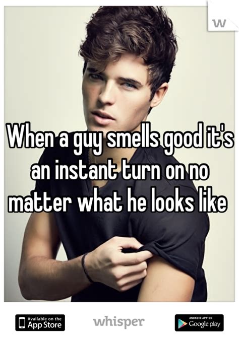 What does it mean when a guy smells you?