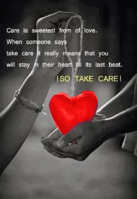 What does it mean when an ex says take care?