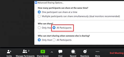 What does it mean when it says screen sharing?