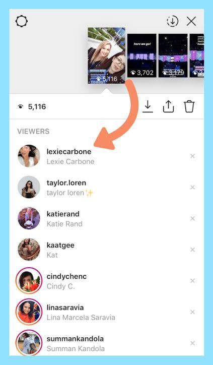 What does it mean when someone is at the top of your story views?