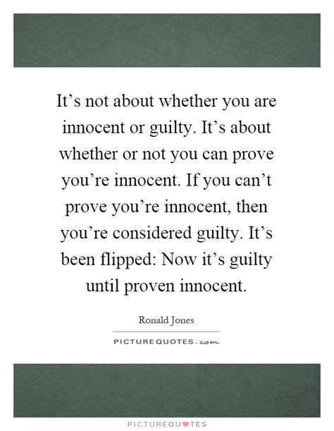 What does it mean when someone says you're innocent?