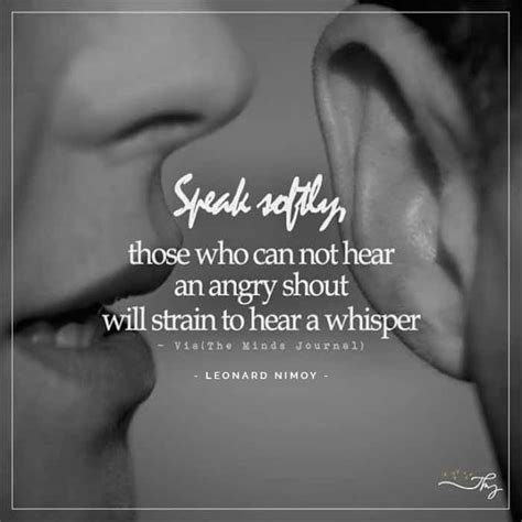 What does it mean when someone speaks softly?
