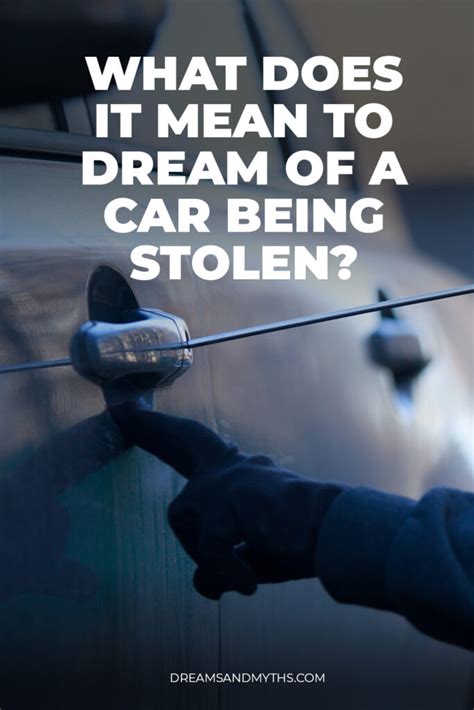 What does it mean when you dream about being stolen?