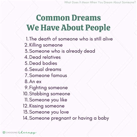What does it mean when you dream about someone you like?