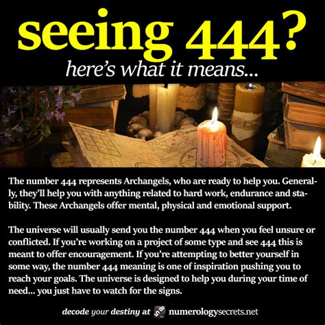 What does it mean when you see 444?
