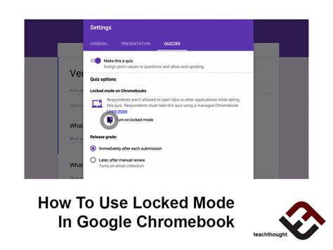What does locked mode do on Google Forms?