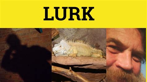 What does lurks mean in slang?