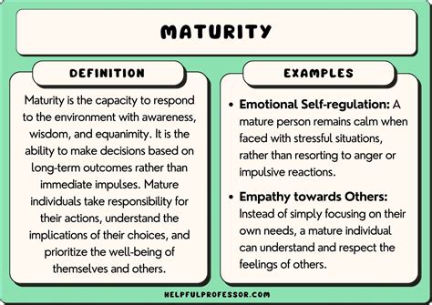 What does maturity mean in literature?