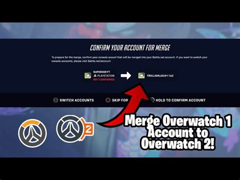 What does merging accounts do in Overwatch 2?
