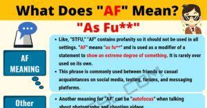 What does mid AF mean?