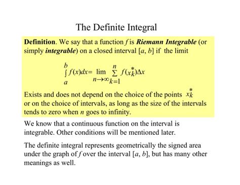 What does n stand for in integrals?