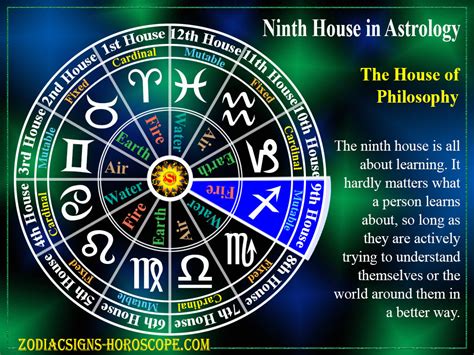 What does ninth house represent?