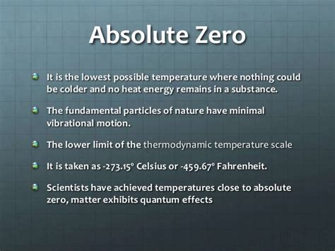 What does no absolute zero mean?