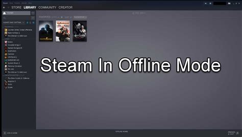 What does offline mean on Steam?
