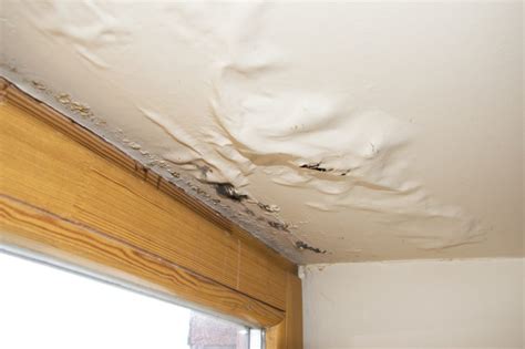 What does old water damage look like?