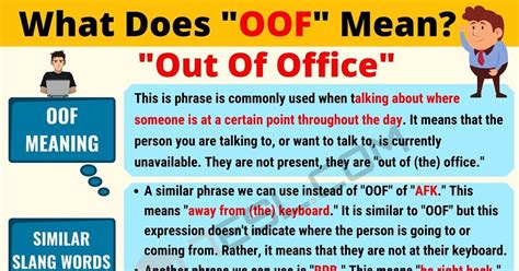 What does oof mean slang?