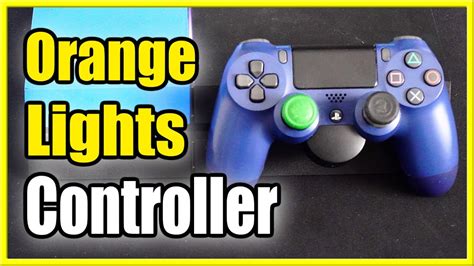 What does orange light on controller mean?