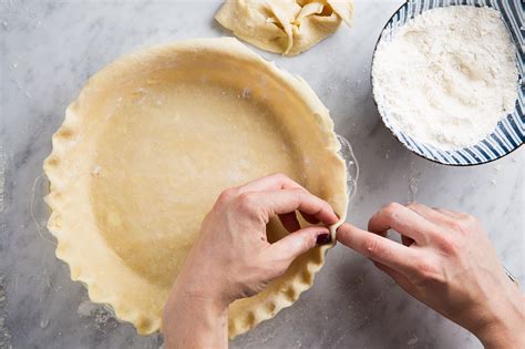 What does overworked pie dough look like?