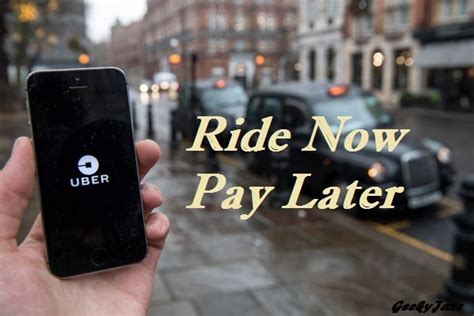 What does pay later with Uber mean?