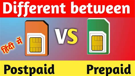 What does post paid SIM card mean?