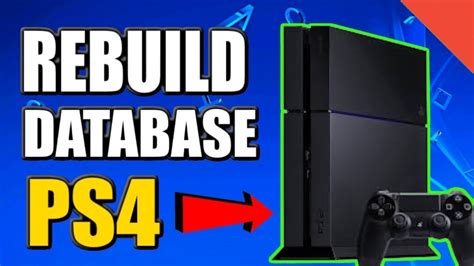 What does rebuild database on PS4 do?