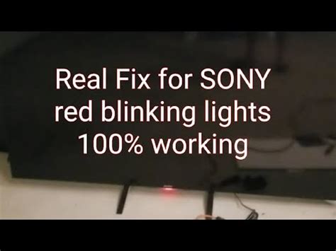 What does red light on Sony mean?