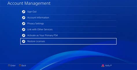 What does restore PS4 mean?