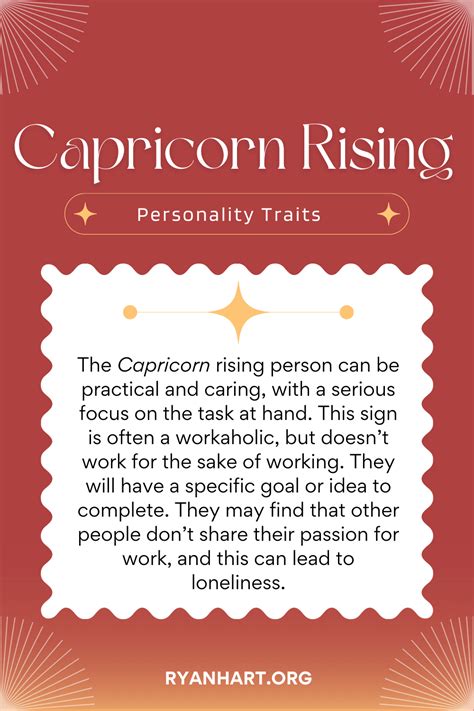 What does rising in Capricorn mean?