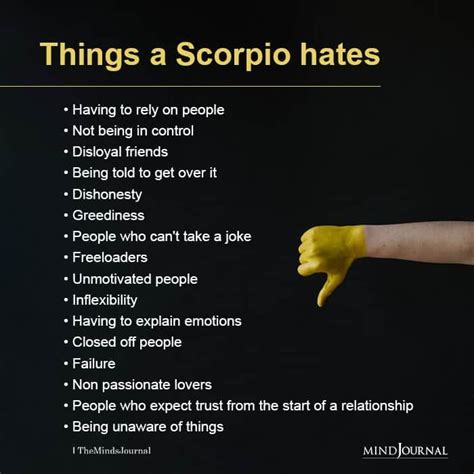 What does scorpion hates?