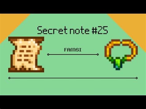 What does secret note 25 mean?
