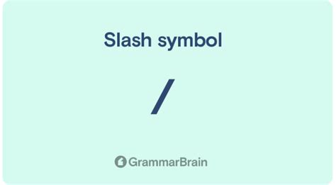 What does slash w mean?