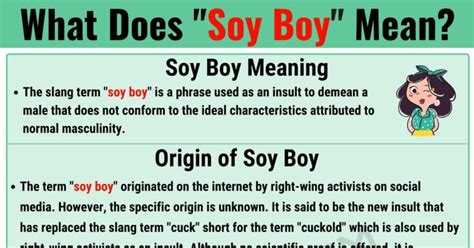 What does soy mean slang?