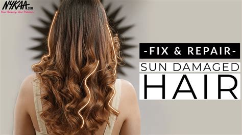 What does sun damaged hair look like?