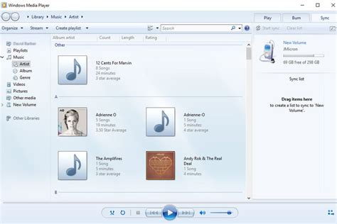What does sync mean in Windows Media Player?