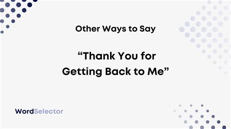 What does thank you for reaching back mean?