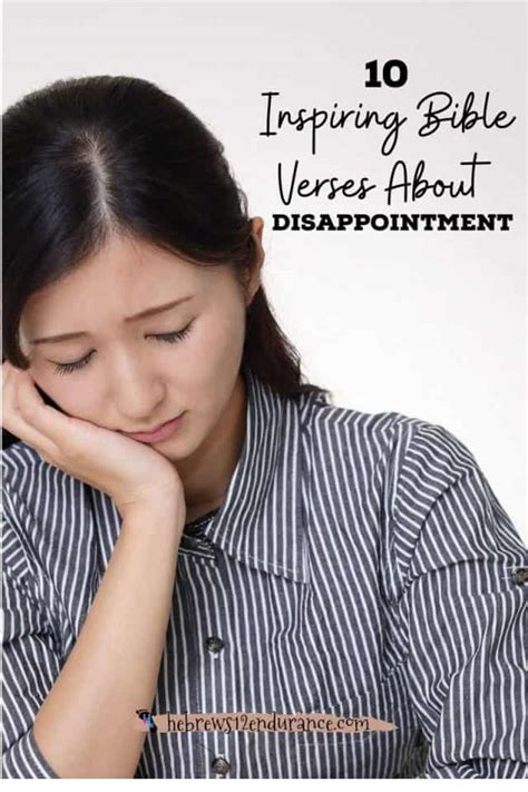What does the Bible say about disappointment?