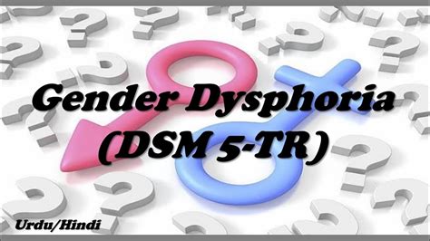 What does the DSM-5 say about gender dysphoria?