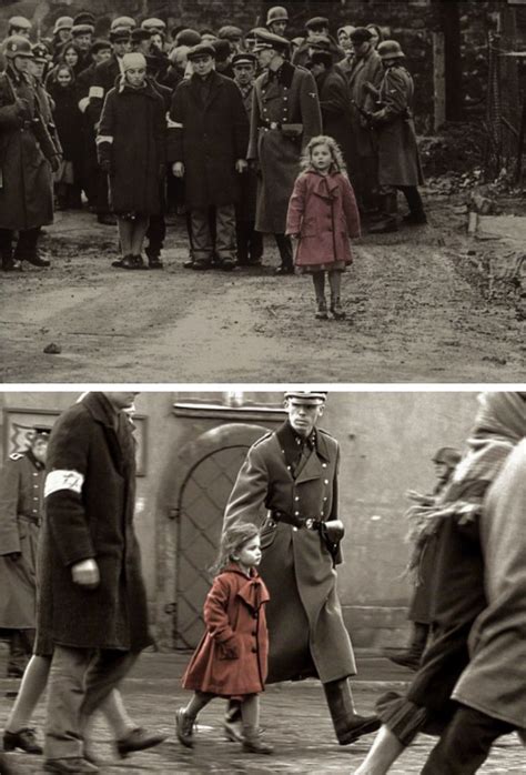 What does the little girl in Schindler's List represent?