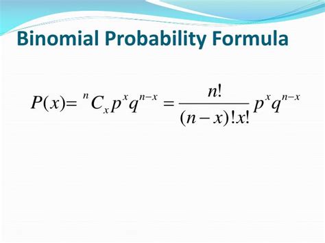 What does the n stand for in the binomial probability formula Mcq?