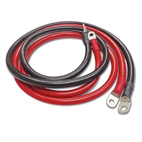 What does the red battery cable connect to?