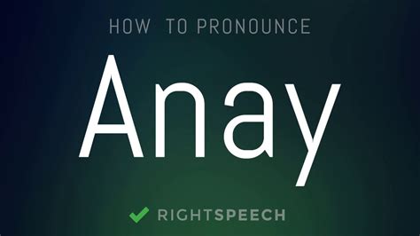 What does the word Anay mean?